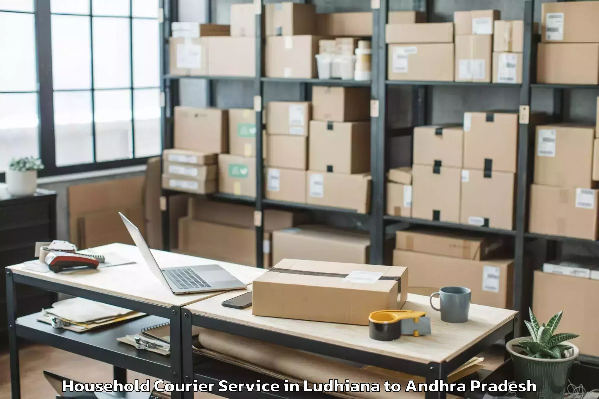 Book Ludhiana to Y Ramavaram Household Courier Online